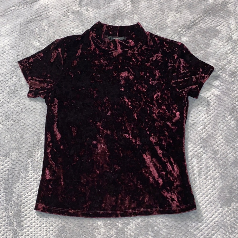 Forever 21 Burgundy Blouse Size Small